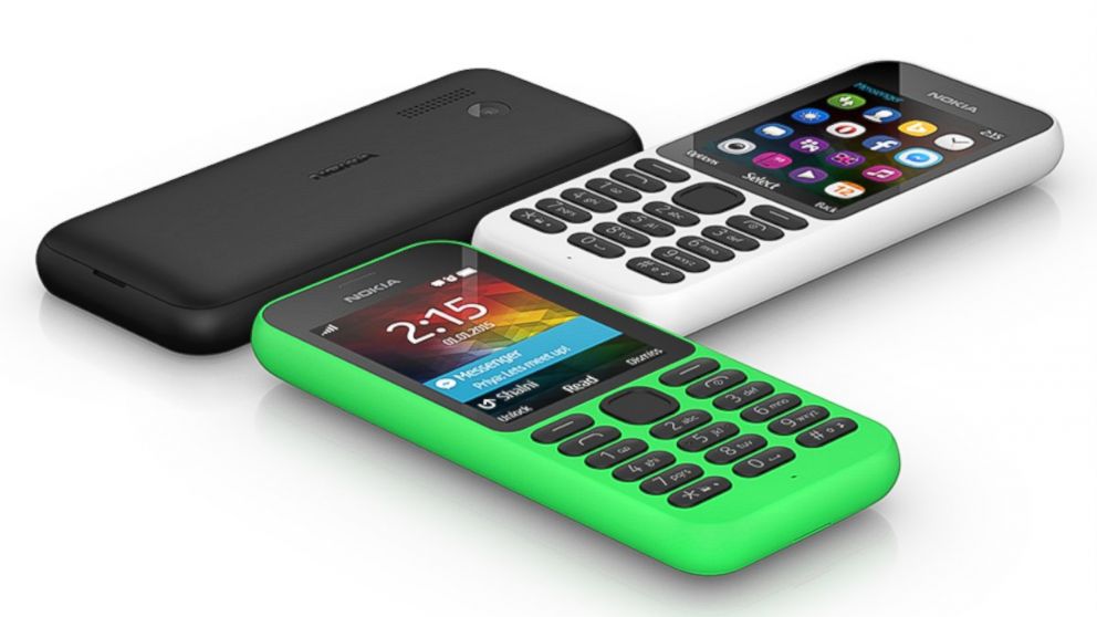 Microsoft unveiled the Nokia 215 low cost phone.