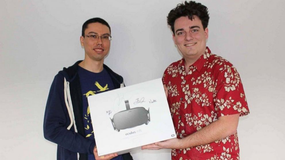 VIDEO: The founder of the virtual reality company hand delivered the first headset to a customer in Alaska.