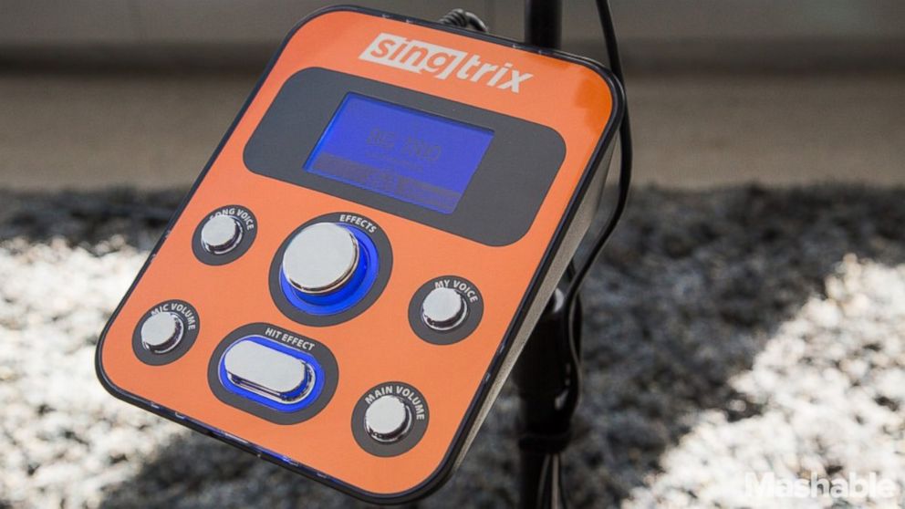 Singtrix is a karaoke machine that makes you sound better. 