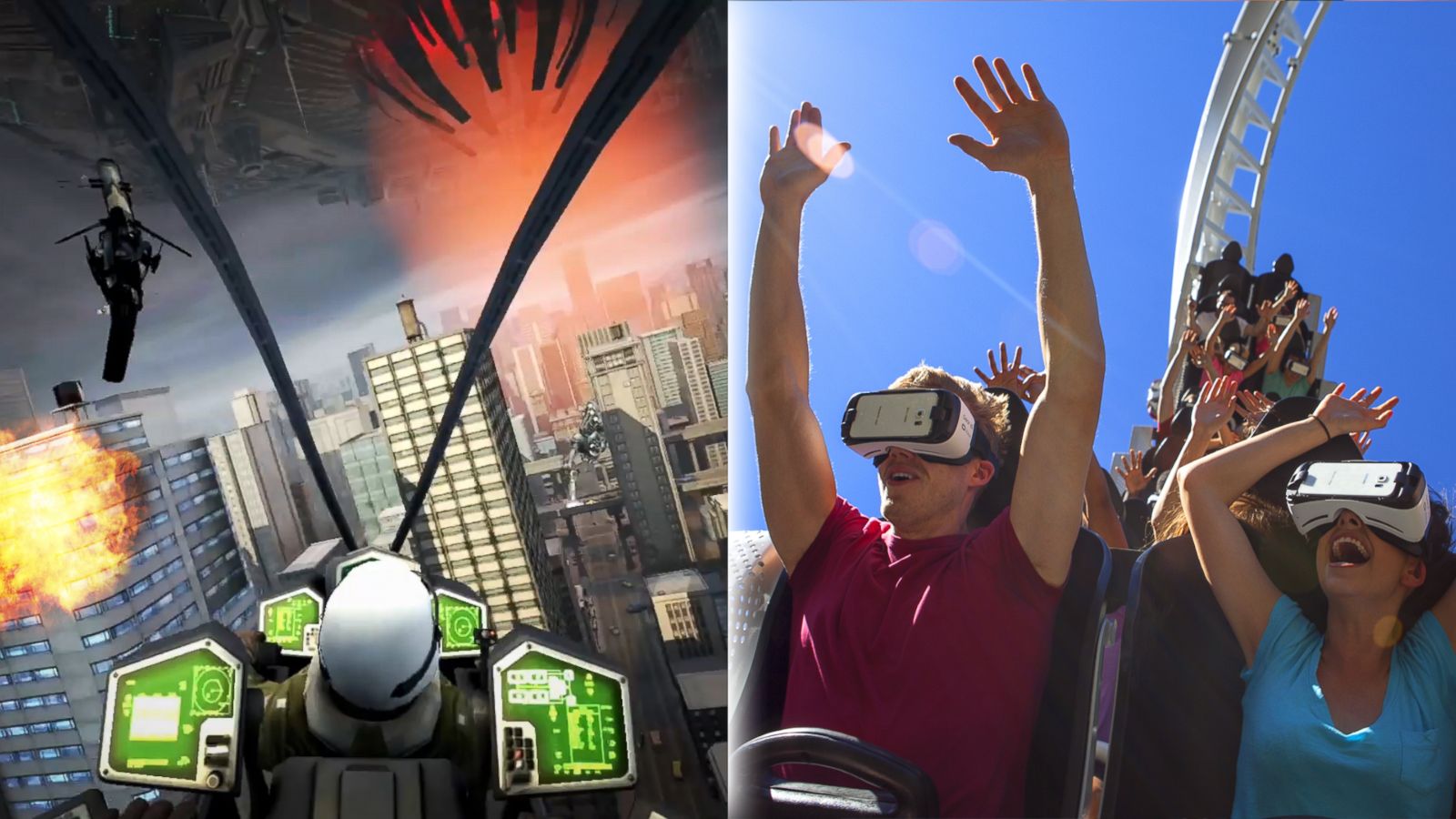 Virtual Goggles Used to Intensify Coaster Experiences ABC News