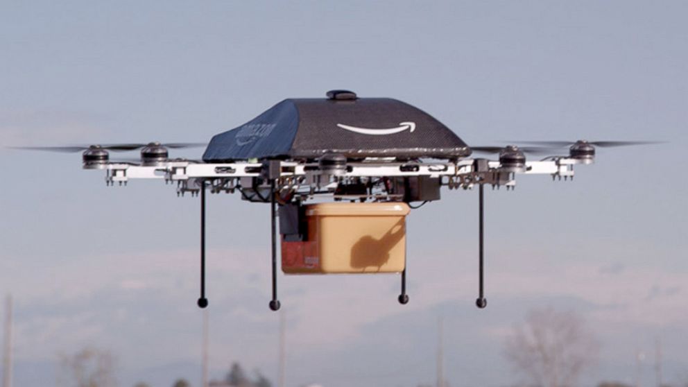 With Prime Air, Amazon is hoping to deliver packages with drones. 