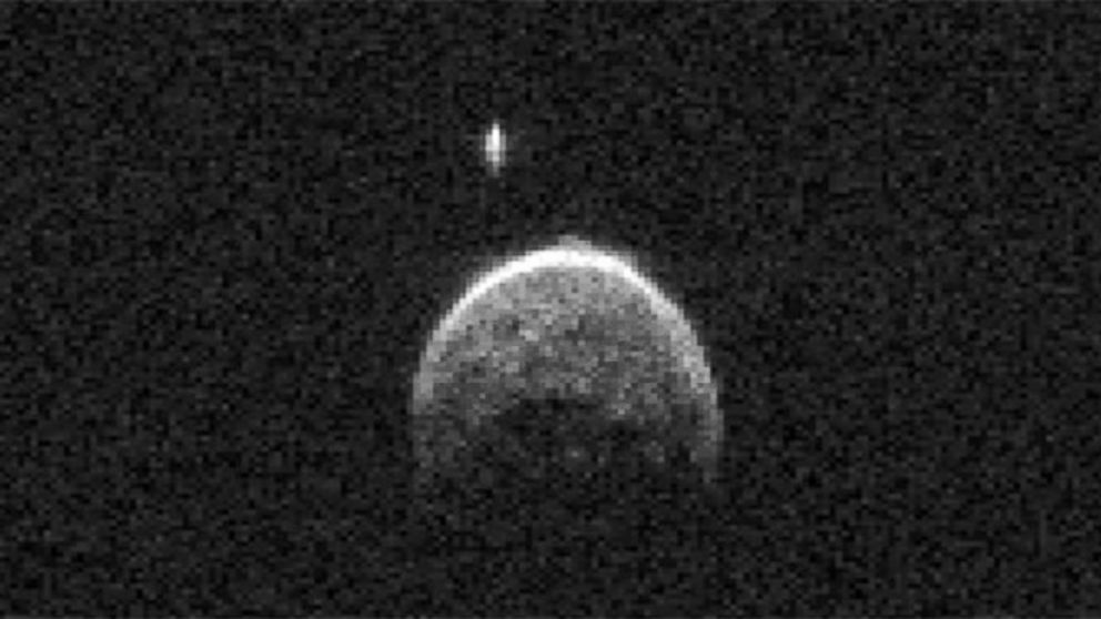 Scientists working with NASA's 230-foot-wide (70-meter) Deep Space Network antenna at Goldstone, Calif., have released the first radar images of asteroid 2004 BL86.