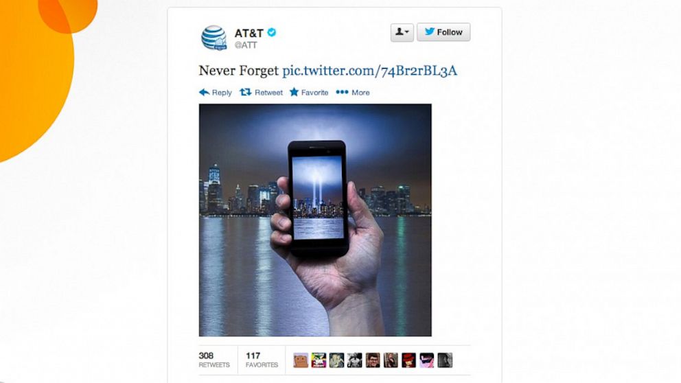 AT&T pulled down this photo and tweet after much backlash. 