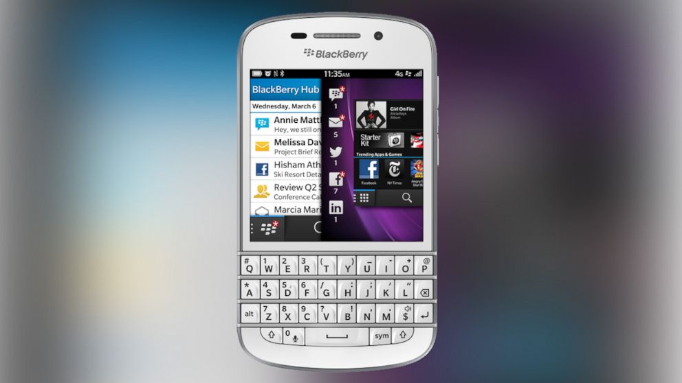 A recent ad for Blackberry highlighted the Q10's keyboard and little else.