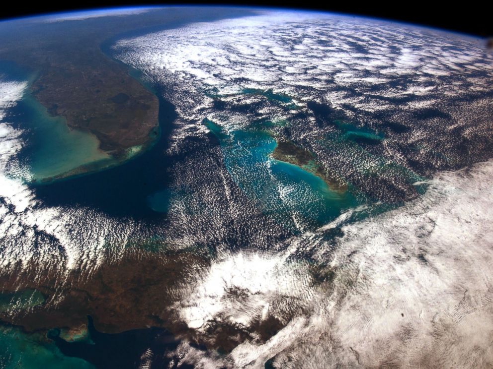 PHOTO: Chris Hadfield took this photo of Cuba and Florida from the International Space Station.