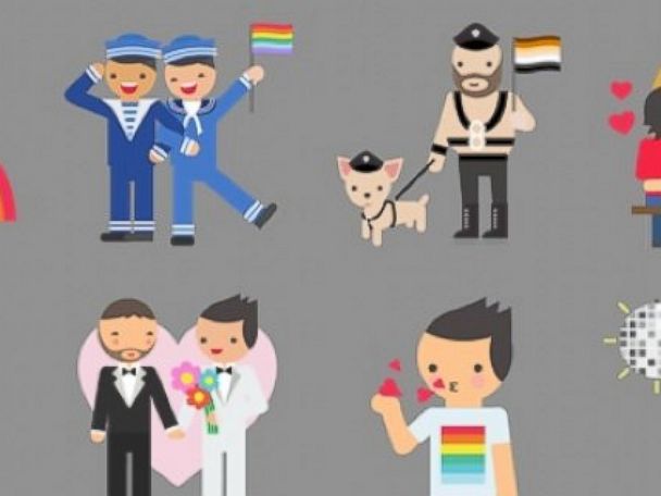 gay flag facebook emoji