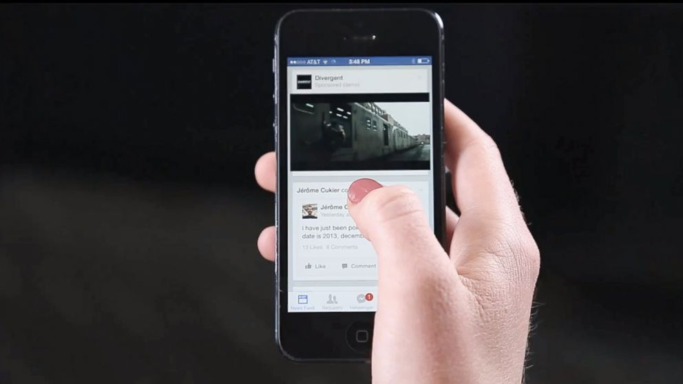 PHOTO: Facebook will begin selling video advertising in Newsfeeds. 