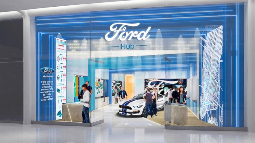 PHOTO: Ford's new "FordHubs" urban storefronts are seen here is seen here in this undated file photo.