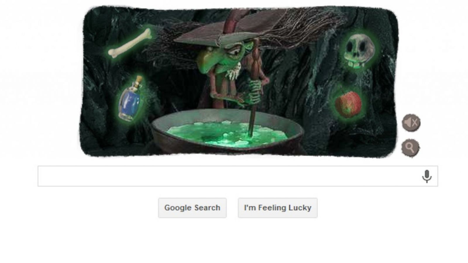 Google Doodle Halloween 