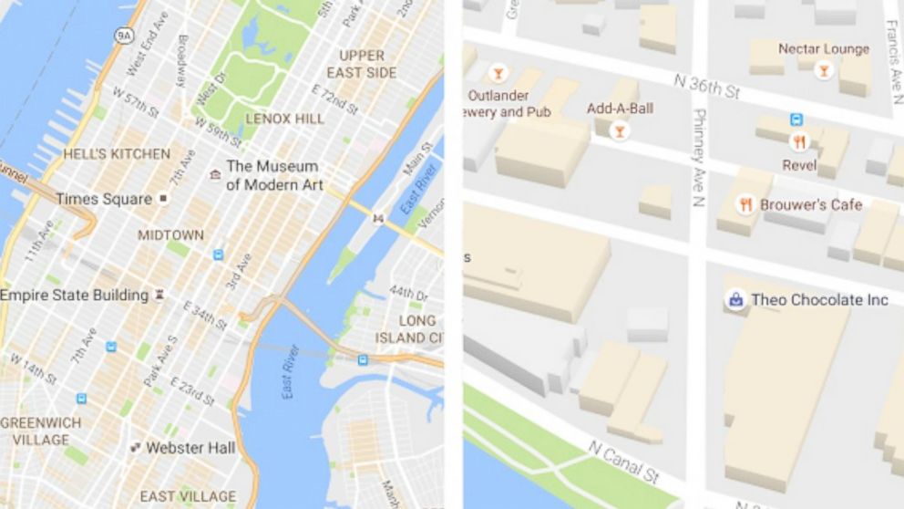 What's New in Google Maps' 'Cleaner Look' - ABC News