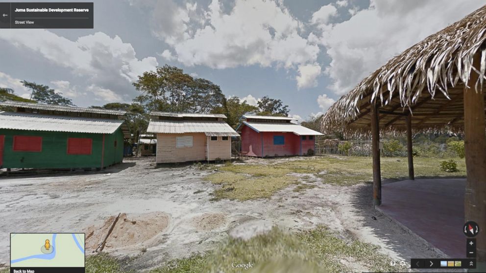PHOTO: A Google Street View image from the Amazon Rainforest.