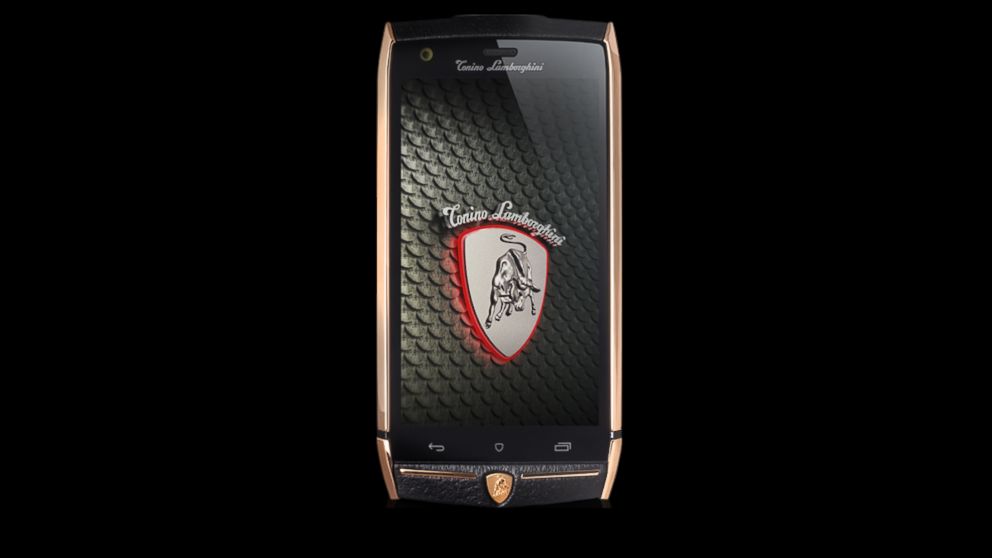 PHOTO: The 88 Tauri smartphone, designed by Tonino Lamborghini, is seen in this product photo.