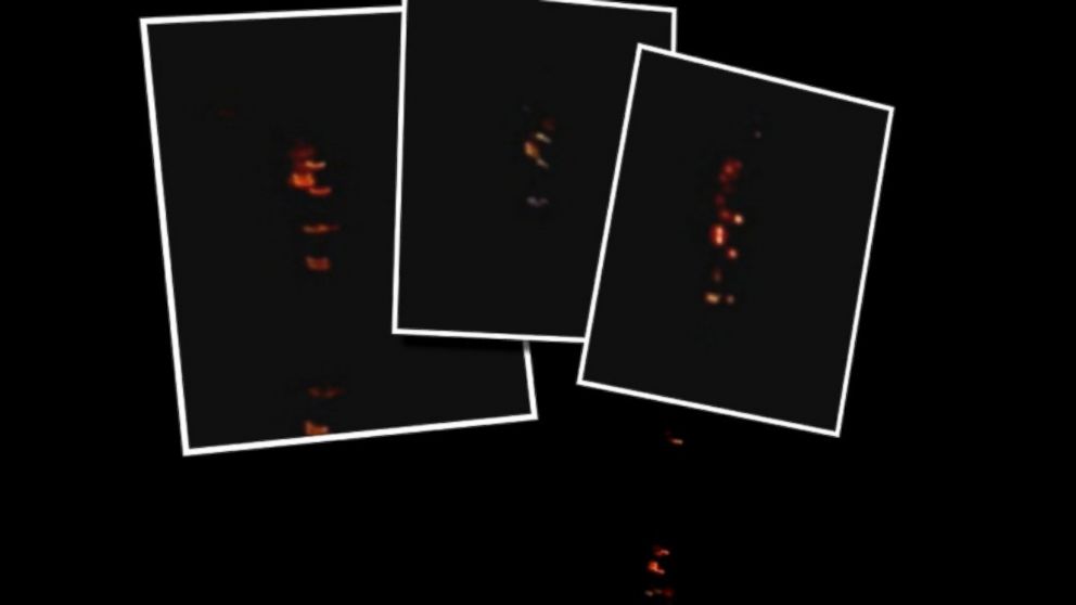 Stephanie Wilkerson aimed her camera phone at the evening sky once strange lights appeared.