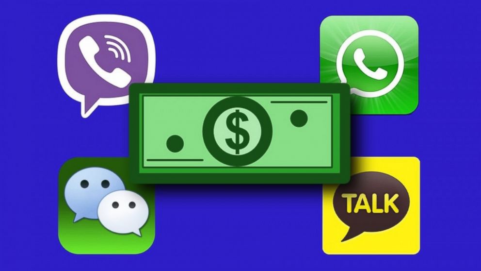 A Mashable composite, featuring KakaoTalk, Viber, WhatsApp, WeChat icons. 
