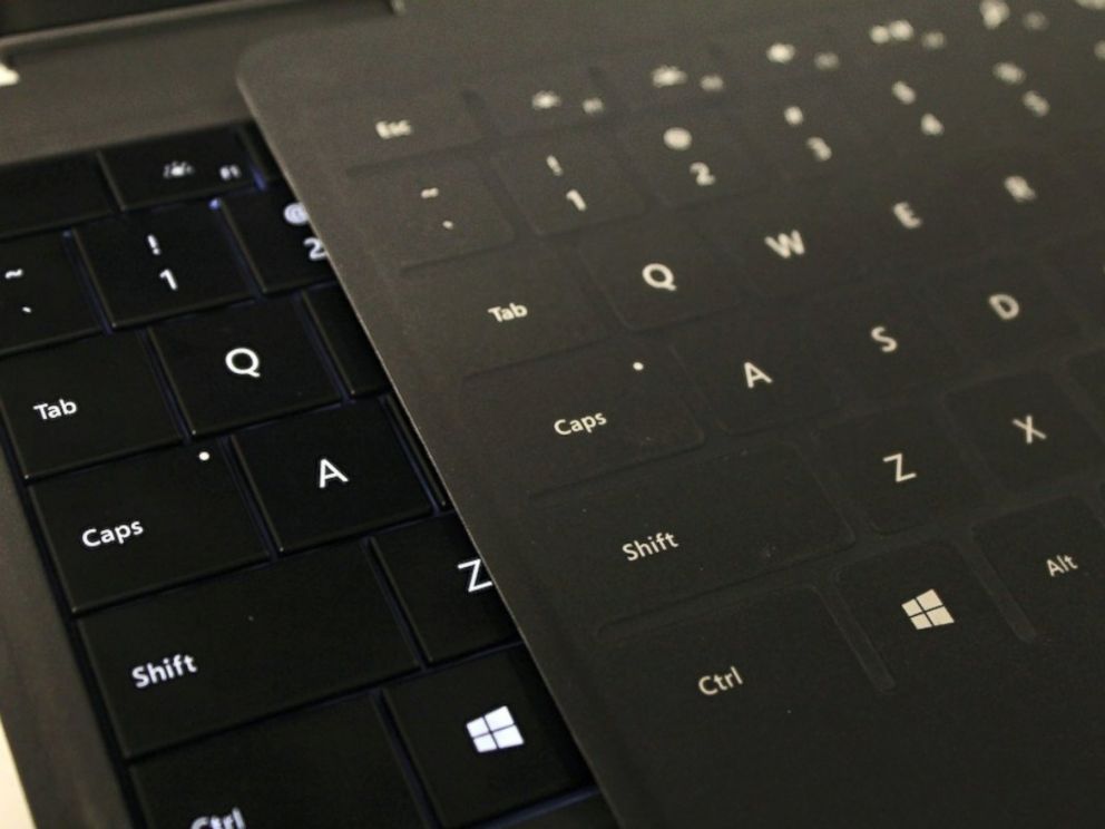 PHOTO: Microsofts Touch and Type Covers.