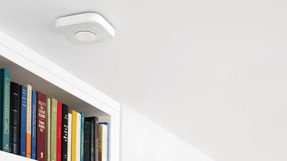 Nest Protect is a smoke and carbon monoxide detector that works with your phone.