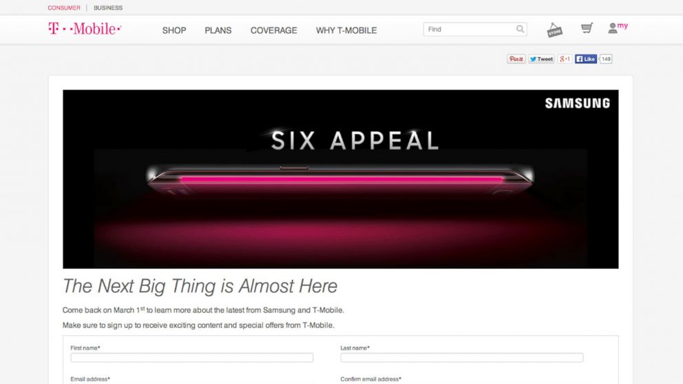 T-Mobile released this image touting Samsung's big Galaxy surprise which will be revealed on March 1.