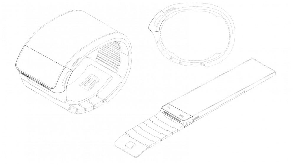 Samsung filed both patents and a US trademark for a smartwatch.