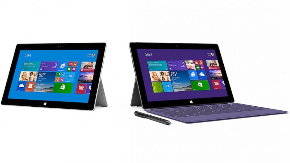 Microsoft's Surface 2 and Surface Pro 2. 