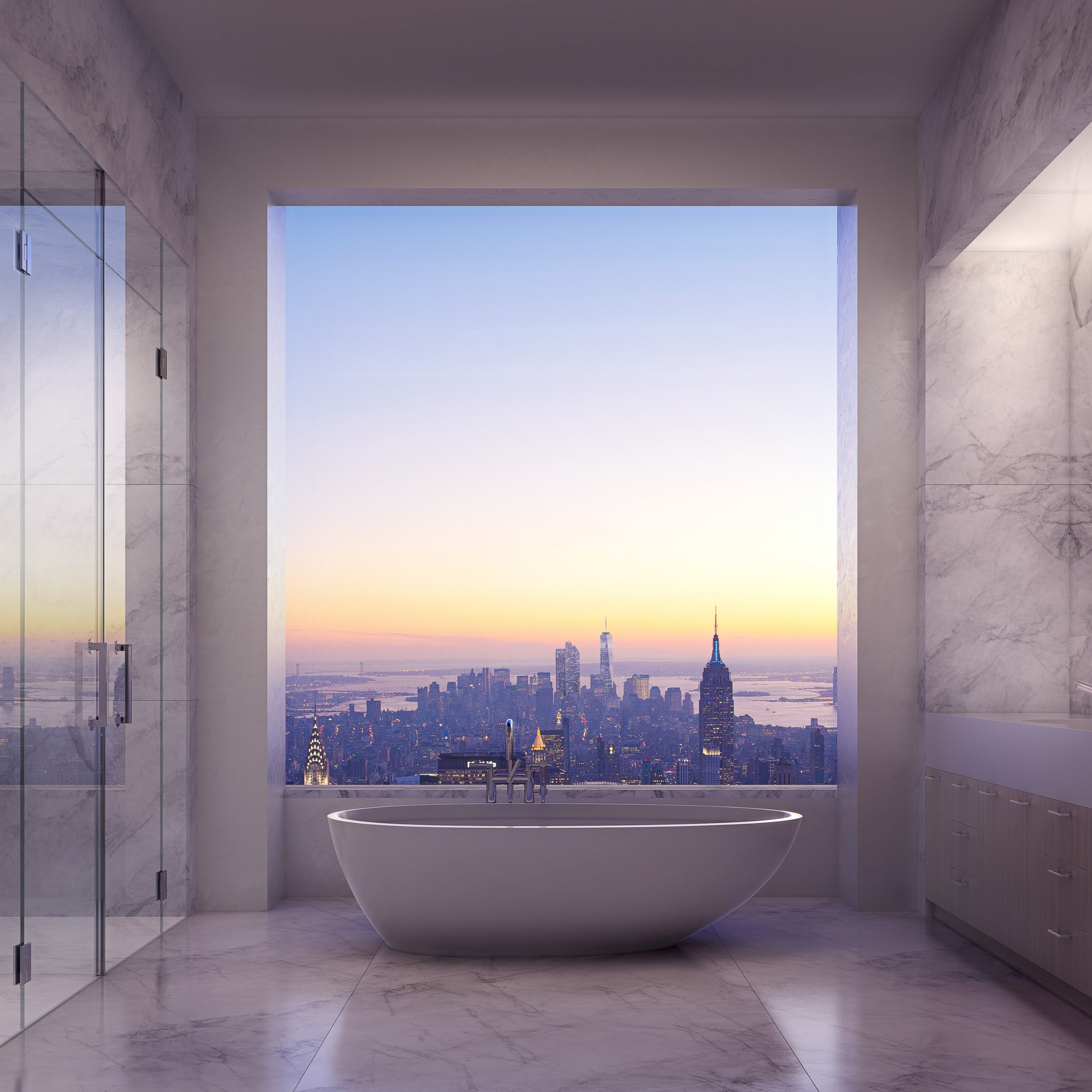 PHOTO: An interior view of an apartment in 432 Park Avenue.