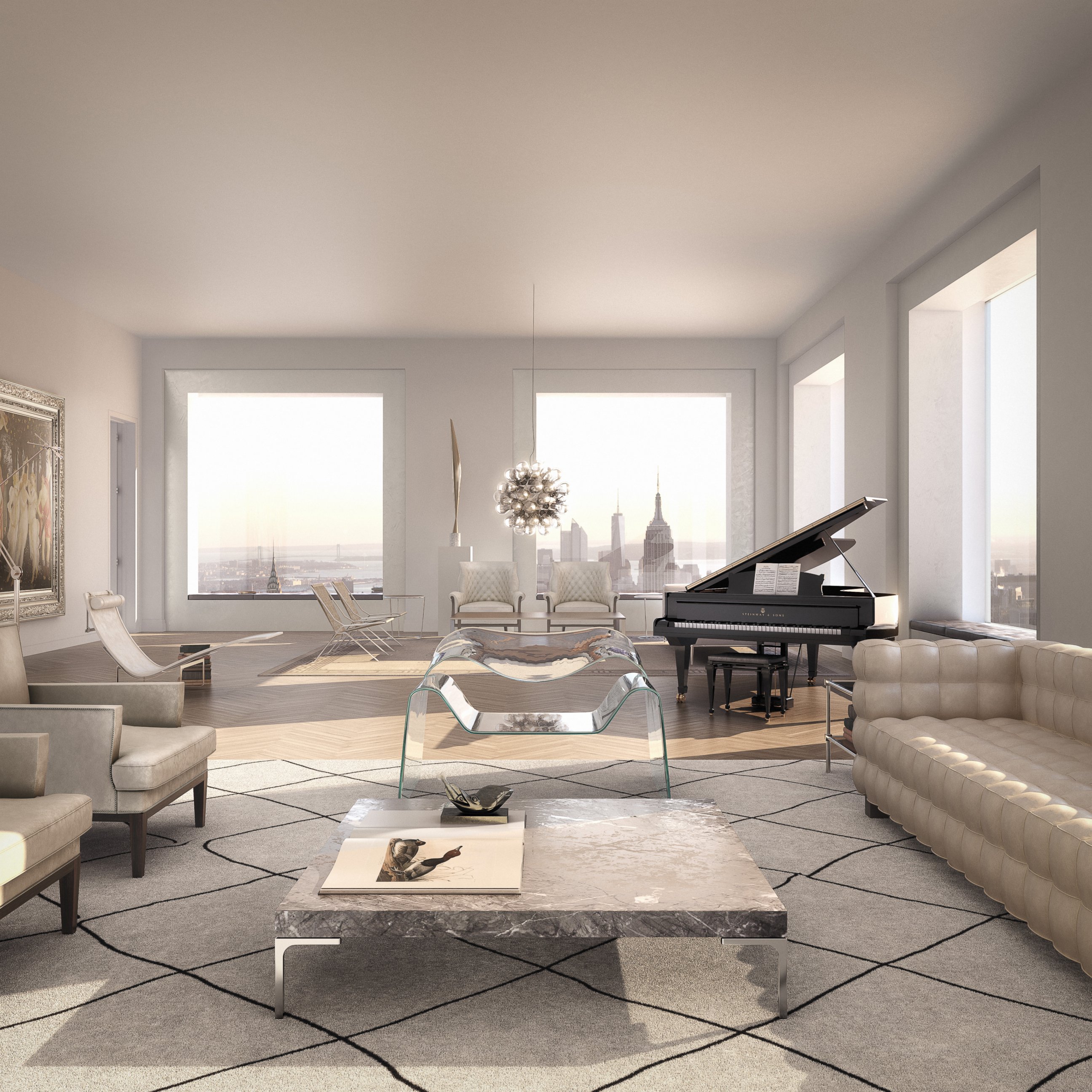 PHOTO: An interior view of an apartment in 432 Park Avenue.