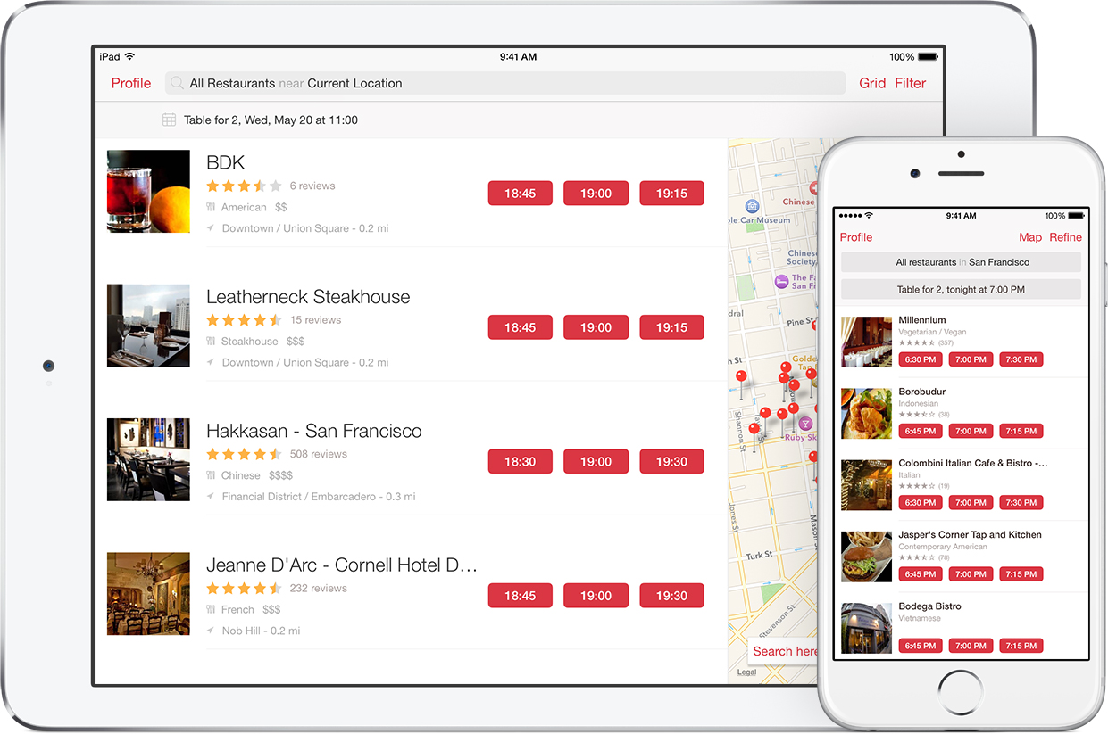 PHOTO: OpenTable will help you make a reservation for your Valentine's Day dinner.