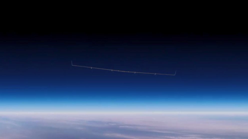 PHOTO: Facebook's Internet drone, Aquila, will fly above conventional air traffic for up to three months and provide internet connectivity to the most remote place on earth. 