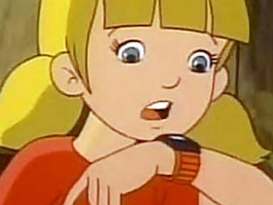 PHOTO: Penny, Inspector Gadgets Niece, wears a watch phone.