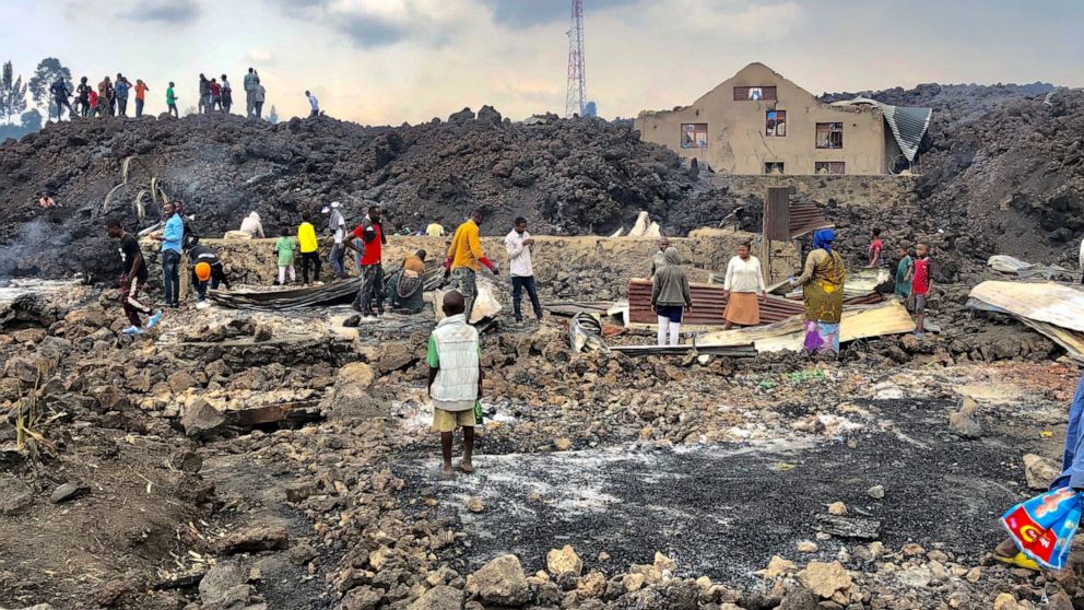 Volcanic eruption, ensuing chaos kill at least 15 in Congo