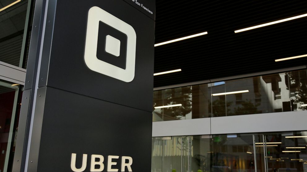 FILE - This Wednesday, June 21, 2017, file photo shows the building that houses the headquarters of Uber, in San Francisco. Uber acknowledged more than 3,000 sexual assaults occurred during U.S. Uber rides in 2018, the company said in a long-awaited 