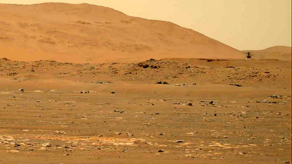 NASA Mars helicopter heard humming through thin Martian air