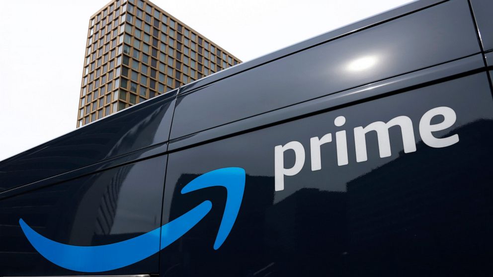 FILE - An Amazon Prime delivery vehicle is seen in downtown Pittsburgh on March 18, 2020. Amazon said Thursday, Oct. 13, 2022, that its Prime members ordered more than 100 million items during a sales event this week that analysts are expecting to be