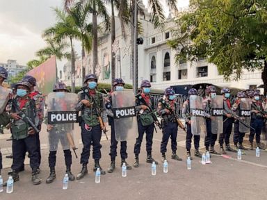 Thousands protest army takeover in Myanmar's biggest city