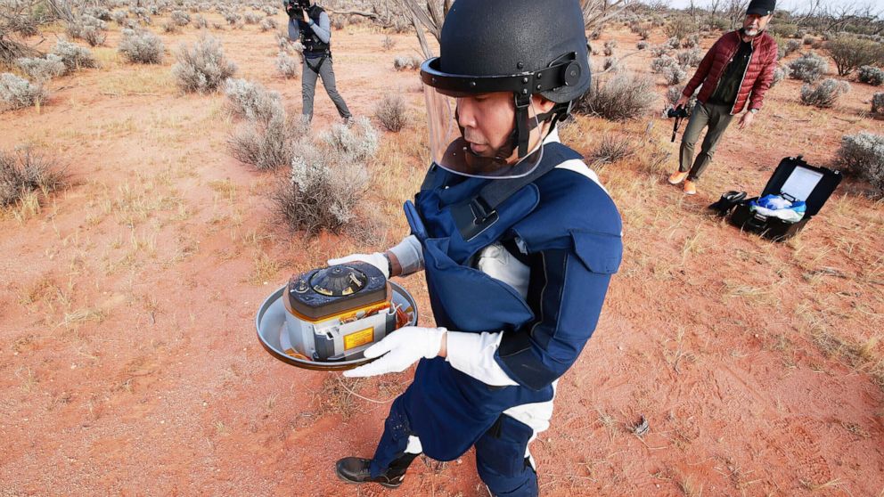 A capsule with asteroid samples arrives in Japan for research