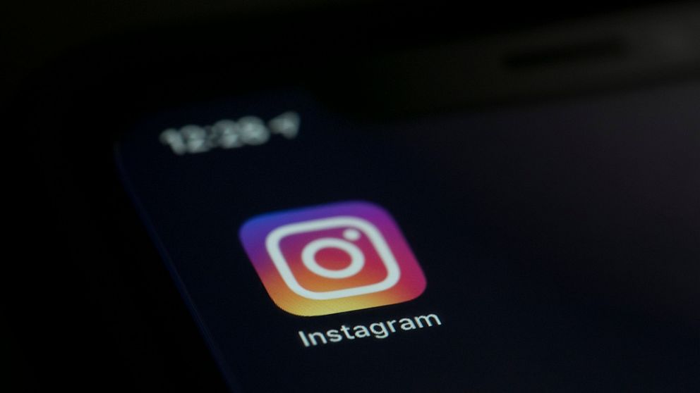 FILE - The Instagram app is displayed on a computer on Friday, Aug. 23, 2019, in New York. Instagram is blocking posts that mention abortion from public view, Tuesday, June 28, 2022, in some cases requiring its users to confirm their age before letti