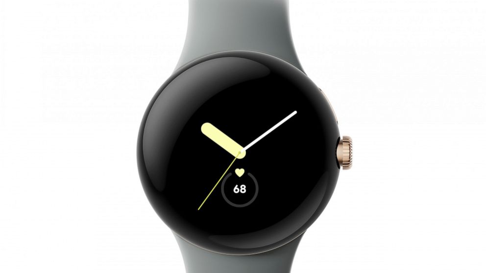 This photo provided by Google shows the Pixel Watch. Google on Wednesday, May 11, 2022 took a big step toward pushing its Pixel product line-up down a road already paved by Apple and its array of trendsetting phones, tablets and watches. (Google via AP)