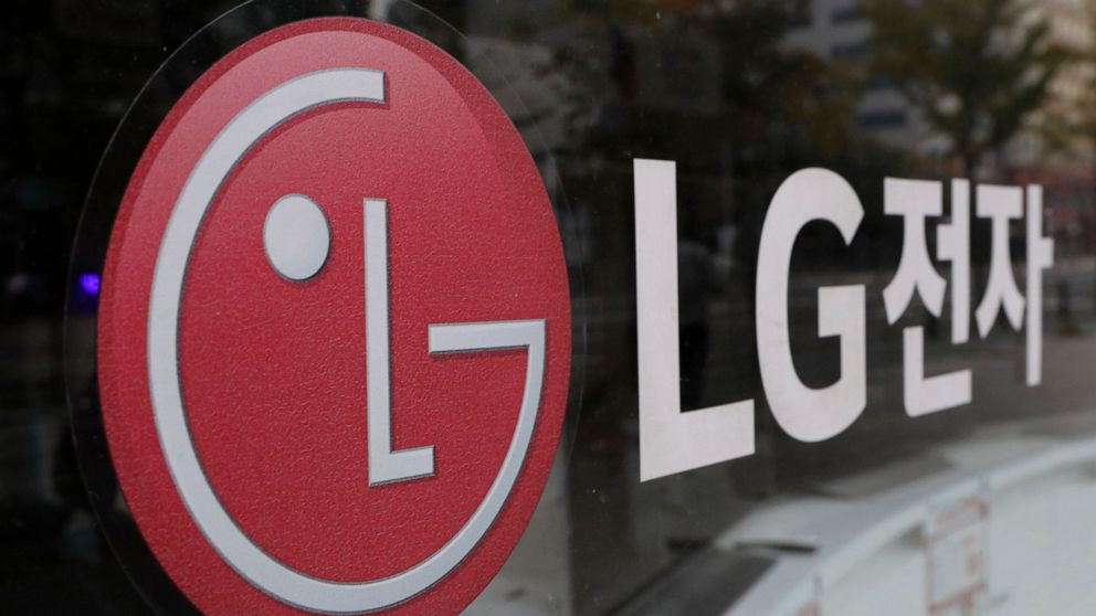 FILE - This Oct. 26, 2017 file photo shows the corporate logo of LG Electronics in Goyang, South Korea. LG Energy Solution says it will invest more than $4.5 billion in its U.S. battery production business by 2025 as automakers ramp up production of 