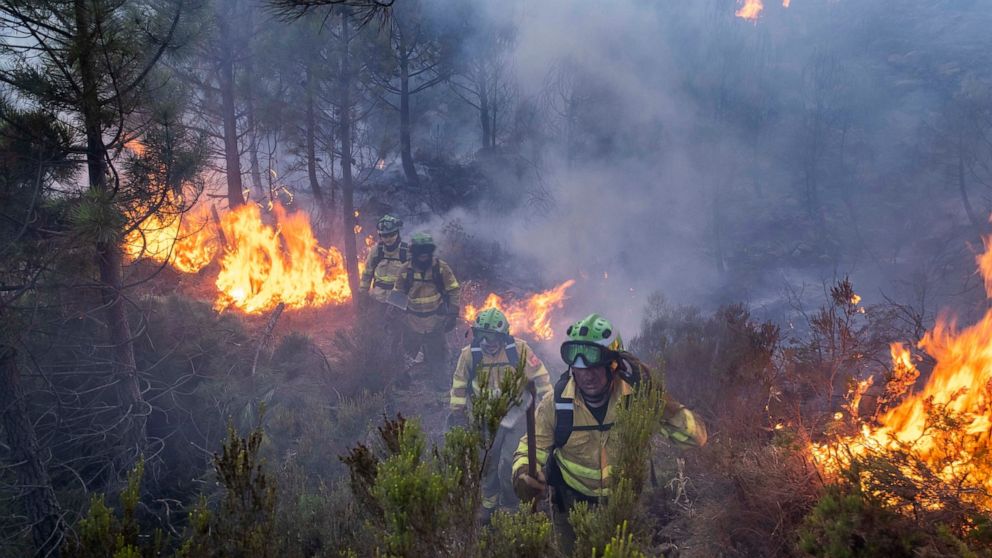 Crews in southern Spain face 'complex' wildfire for 5th day