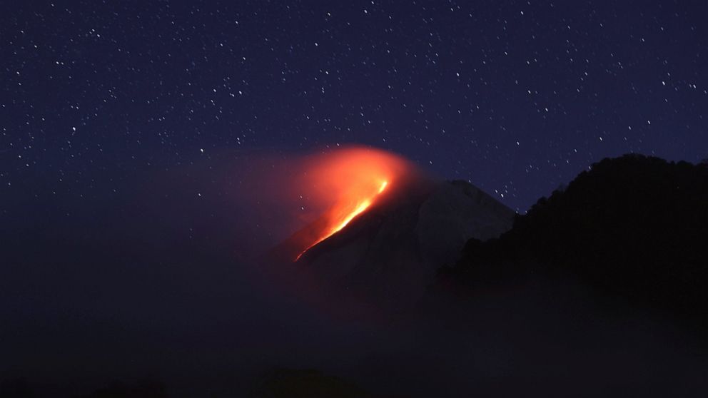 Lava streams from Indonesia's Mount Merapi in new eruption