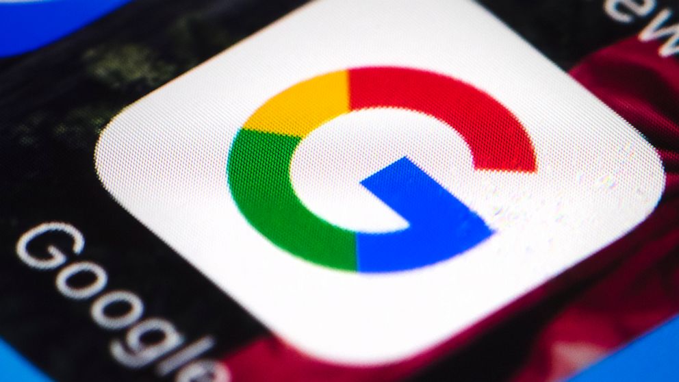 This April 26, 2017 file photo shows the Google mobile phone icon, in Philadelphia. Alphabet Inc., parent company of Google, reports financial results, Tuesday, April 27, 2021. Google’s digital advertising network has shifted back into high gear afte