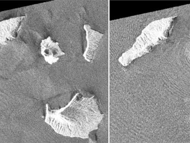 Satellite images show collapse of Indonesian island volcano