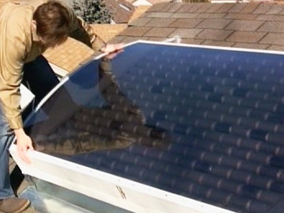 Video: Family uses recycled pop cans to heat home.