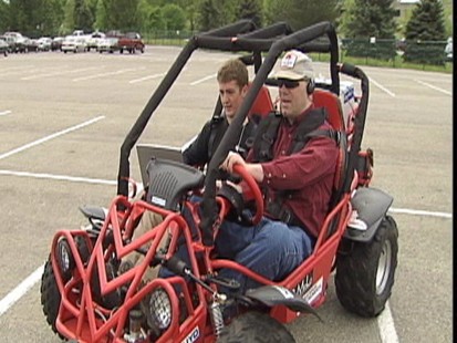 Video: Retrofitted buggy gives blind people a chance to drive.