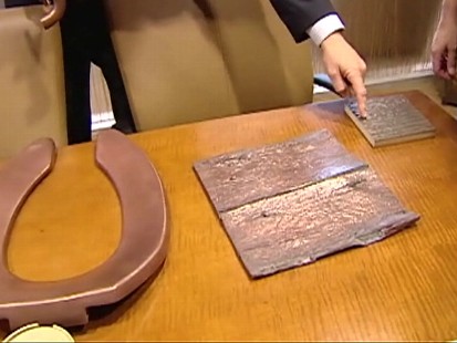 Video: Building fitted with copper handles to prevent the spread of germs.