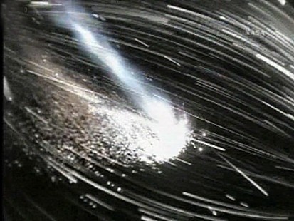 VIDEO: NASA fires off rocket boosters in space.