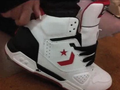 VIDEO: Inventor Blake Bevin shows off shoes that dont need you to tighten them.