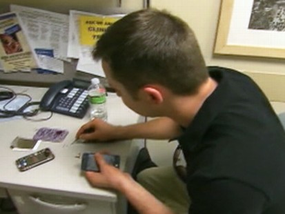 VIDEO: Brendan McElroy is on call to fix NYC residents broken iPhones.