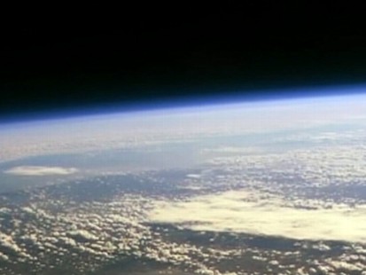 VIDEO: A British inventor uses a camera, balloon and duct tape to photograph space.