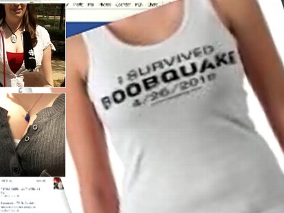 Video: Students hold boobquake as a spoof.
