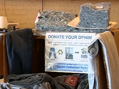 Video: Blue jeans recycled for home insulation.